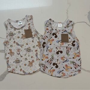 NEW Made By Molly Disney set of two tanks Toy Story and Mickey Mouse size 2T